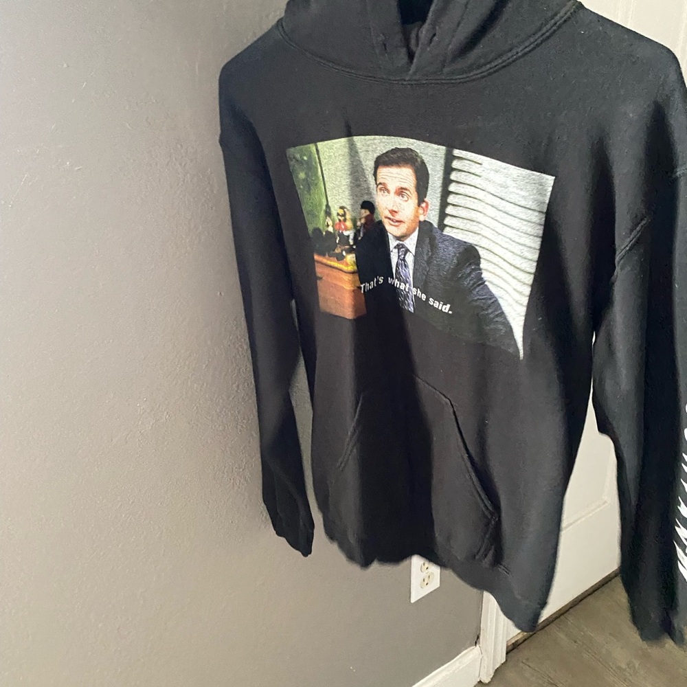 Black Graphic Hoodie (THE OFFICE)